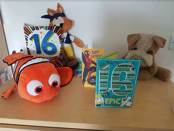 Toys and colourful artwork at Robinson House
